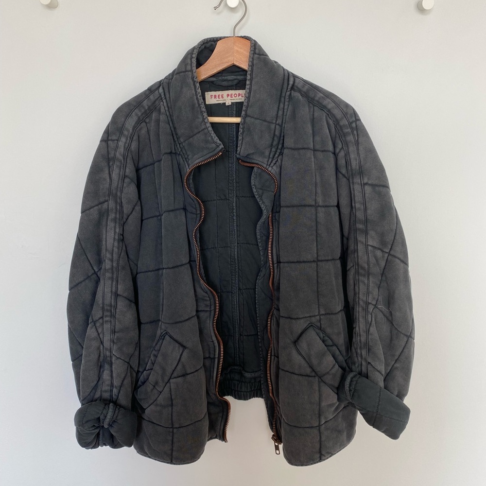 Free People Dolman Quilted Knit Jacket
